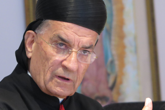 Maronite Patriarch Bechara Boutros Rai speaks at Catholic Near East Welfare Association in New York