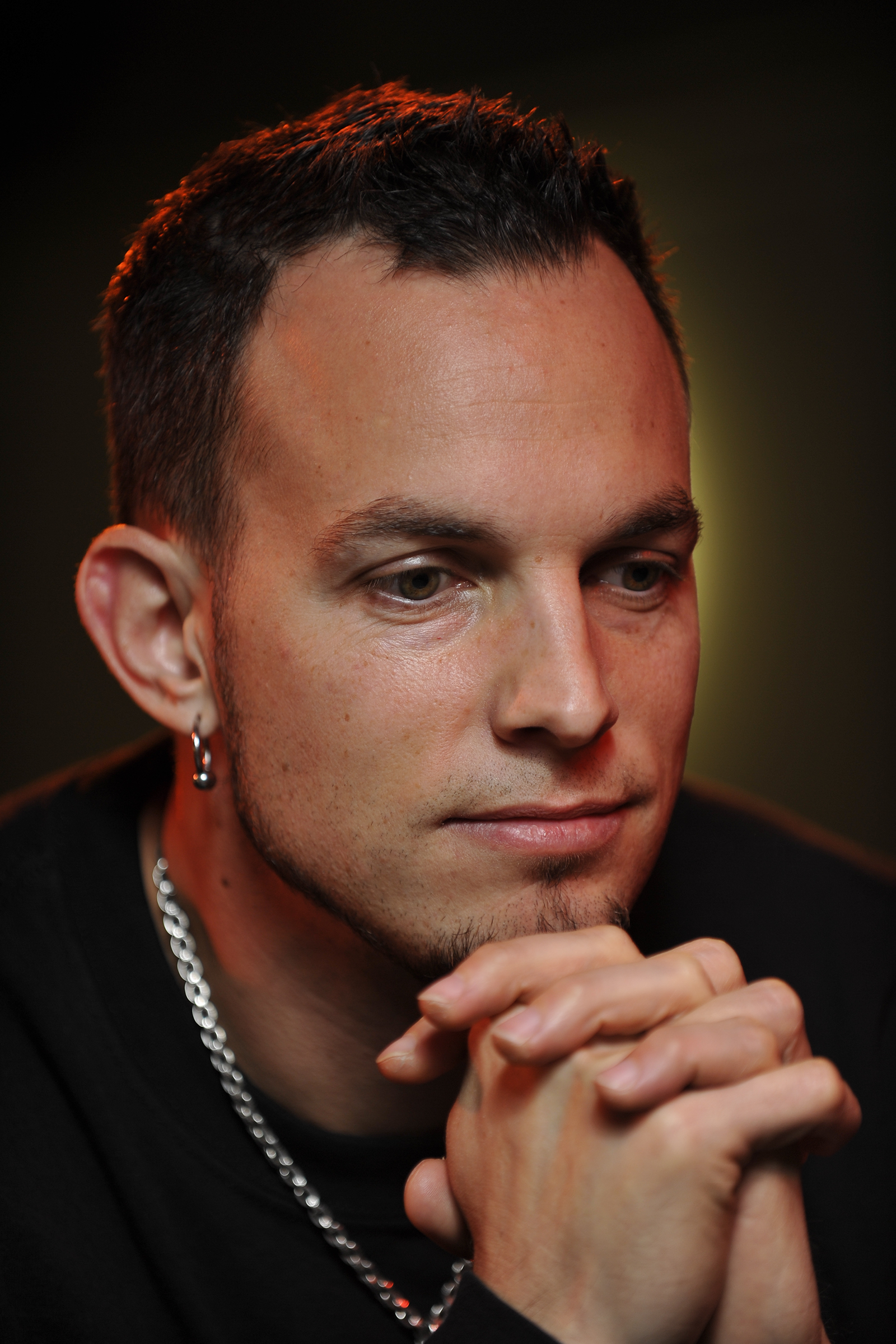 Mark Tremonti, lead guitarist of American rock bands Creed and Alter Bridge. During an interview, Colston Hall. (Photo by Joseph Branston/Guitarist Magazine via Getty Images)