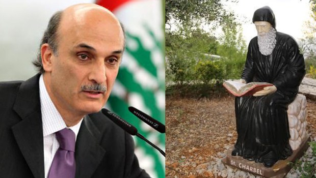 DOCTOR SAMIR GEAGEA,STATUE OF ST. CHARBEL