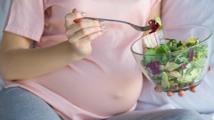 Pregnant Woman Eating