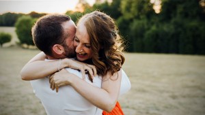 Man and Woman Hugging