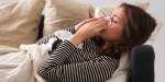 WOMAN,SICK,COUCH