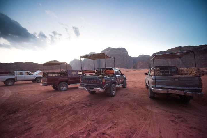 TRUCKS,WADI RUM