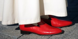 Why the pope wears red shoes