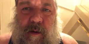 Thickly bearded Russell Crowe croons a hymn to his Instagram followers