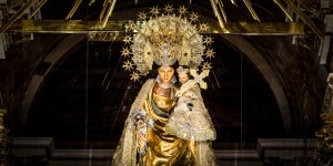 Was this statue of Our Lady made by angels?