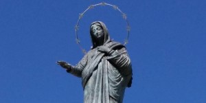 Our Lady of Palestine stands watch over the land where she and Jesus walked