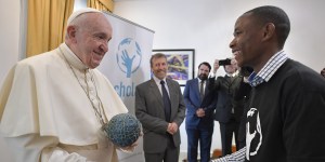Pope says he played with a homemade soccer ball as a kid: Leather balls were expensive