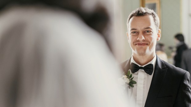 WEDDING, GROOM, SMILE