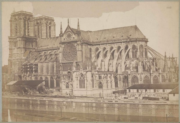 notre dame de paris par baldus avant 1858