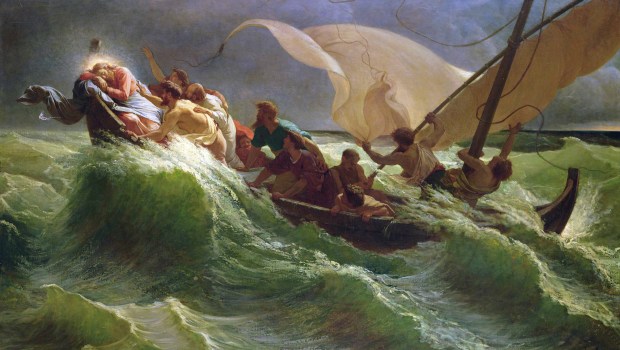 Jesus storm on boat