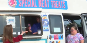 Dad opens ice cream truck with his 2 children with Down syndrome