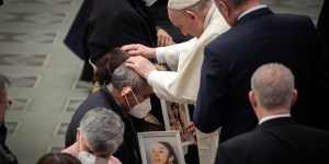 Pope Francis blesses and comforts parents of two sisters killed in Rome