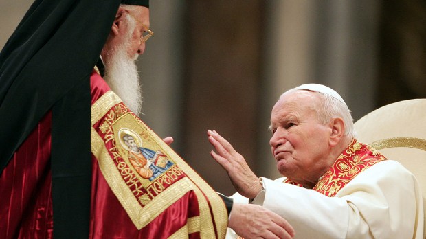 Patriarch Bartholomew AND POPE JOHN PAUL II