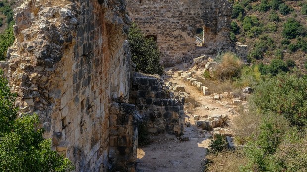 ruined Crusader castle