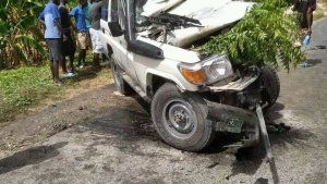 a car accident in Haiti