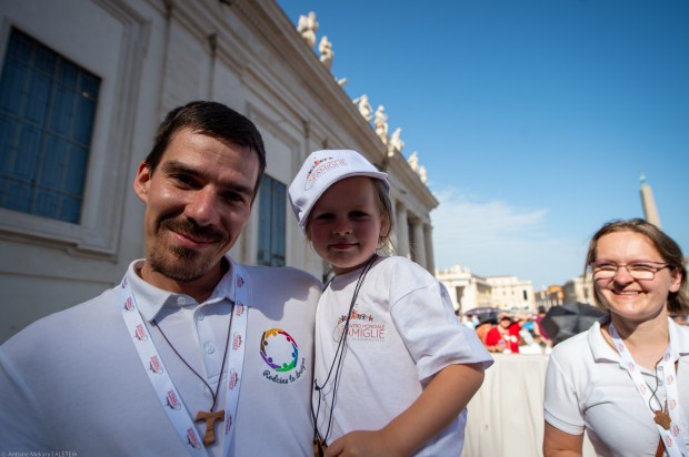 DURING POPE FRANCIS mass for the 10th World Meeting of Families