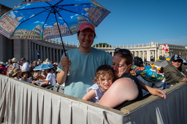 DURING POPE FRANCIS mass for the 10th World Meeting of Families