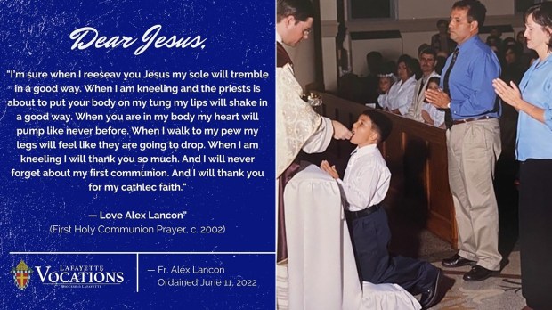 Pictured-is-newly-ordained-Fr.-Alex-Lancon-on-the-day-of-his-First-Holy-Communion-May-5-2002-at-the-Church-of-the-Assumption-in-Franklin-Louisiana-where-Fr.-Russo-served-as-pastor-for-11-years-1996—2007