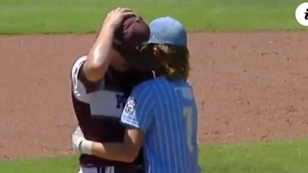 Baseball hug