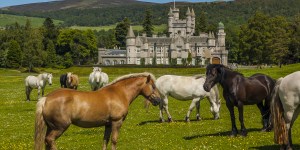 A glimpse of Balmoral Castle, the family residence where Queen Elizabeth II passed away
