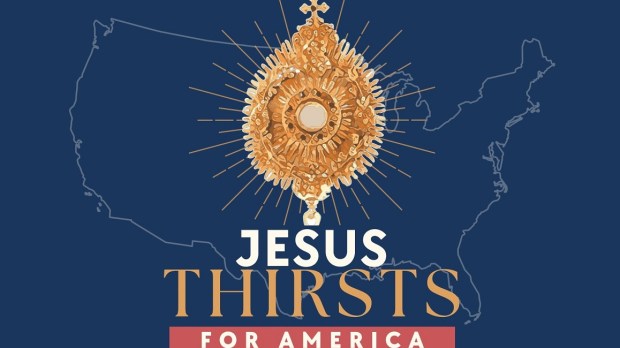 Jesus Thirsts for America graphic from Spirit Filled Hearts Ministry