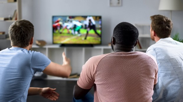 men, watch, football, sports, tv