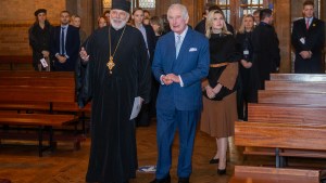 KING CHARLES IN LONDON UKRAINIAN CATHOLIC CATHEDRAL