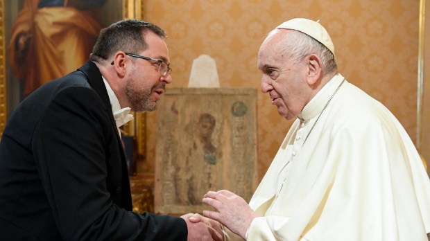 Ukrainian ambassador Yurash meets Pope Francis