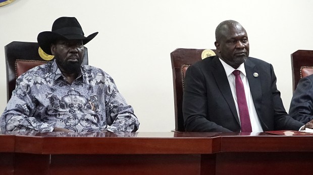 South Sudanese President Salva Kiir and Vice President Riek Machar