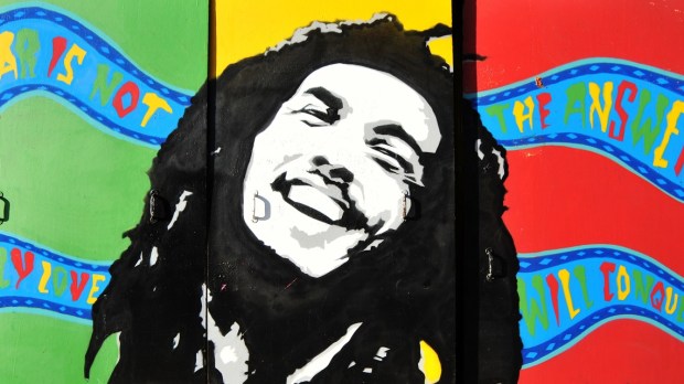 Bob Marley Graffiti portrait