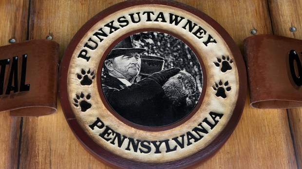Groundhog Day movie plaque in Punxsutawney