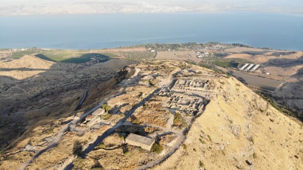 Ruiny starożytnego miasta Hippos w Izraelu
