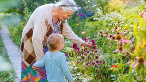 grandma-senior-elderly-child-garden