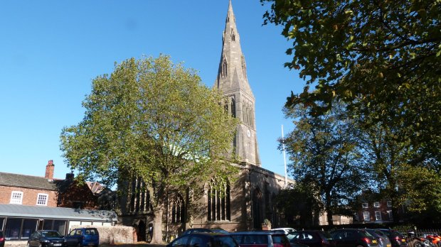 LEICESTER CATHEDRAL IN ENGLAND