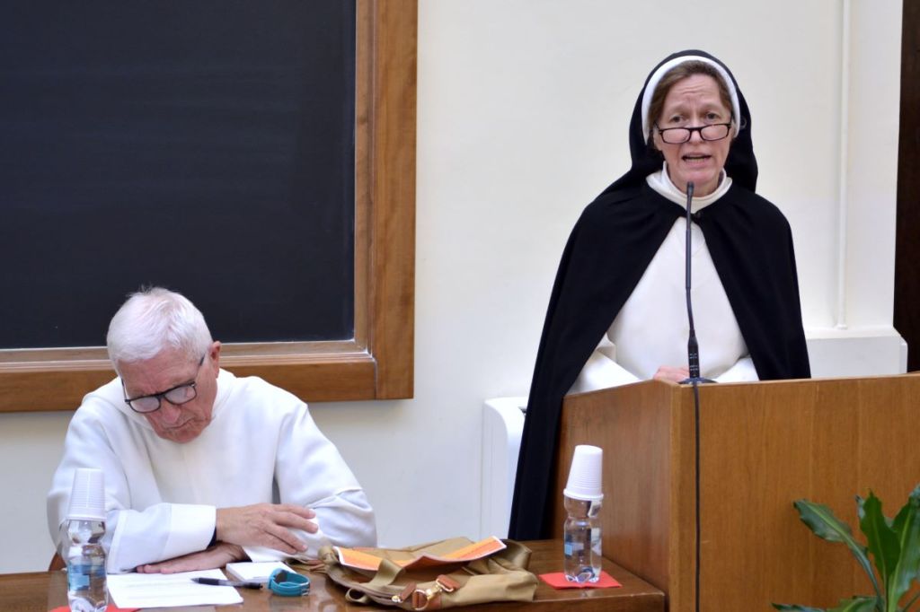 Sister Helen Alford at an event at the Pontifical University of St. Thomas Aquinas