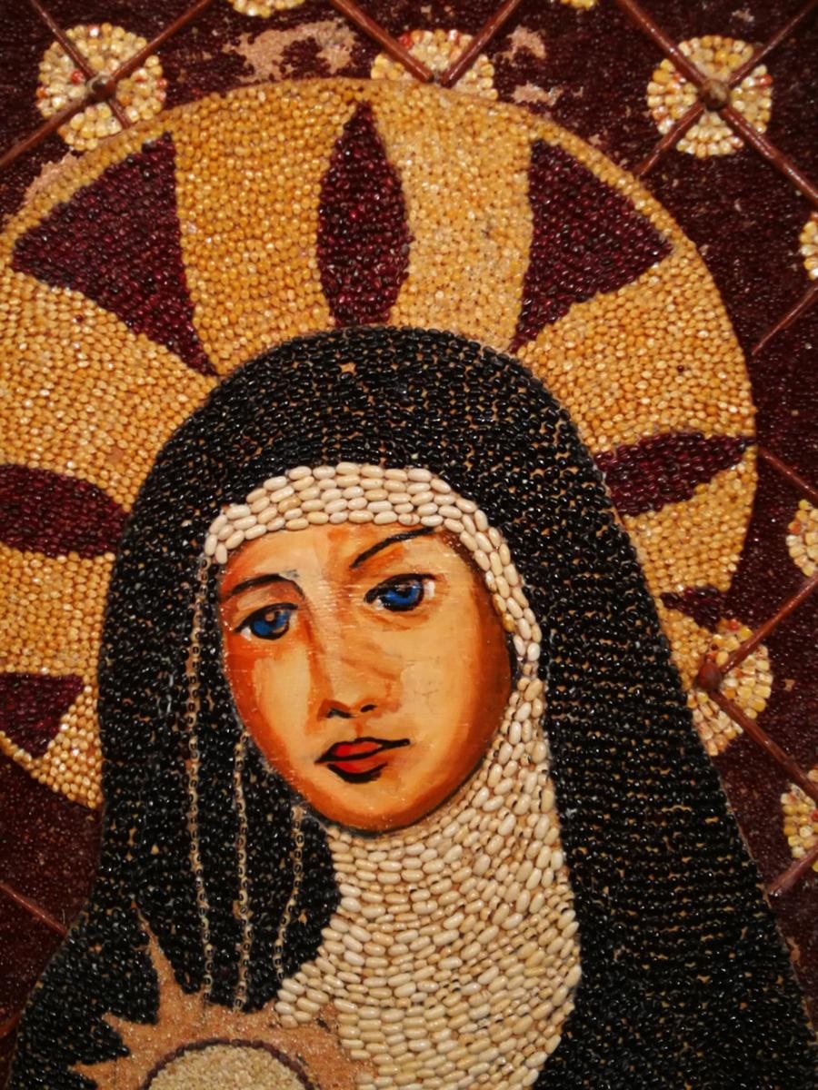 Icon made of foods, Easter celebration, Sicily
