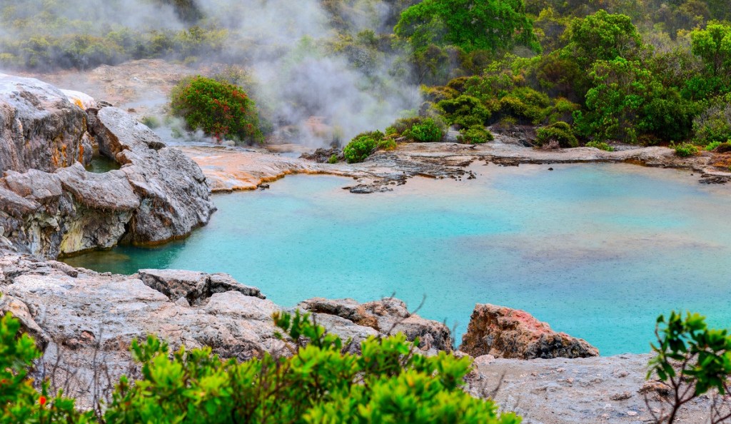 Healing pool in New Zealand