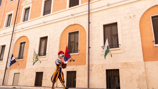 New-recruits-of-the-Vaticans-elite-Swiss-Guard-prepare-their-uniform-inside-their-barracks-before-a-swear-in-ceremony