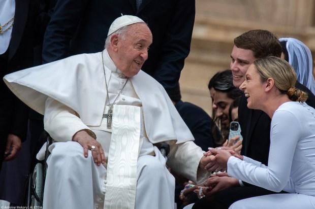 Pope Francis during his weekly general audience