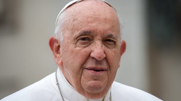 Pope Francis during his weekly general audience