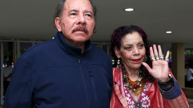 Daniel Ortega of Nicaragua and wife Rosario Murillo