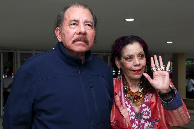 Daniel Ortega of Nicaragua and wife Rosario Murillo