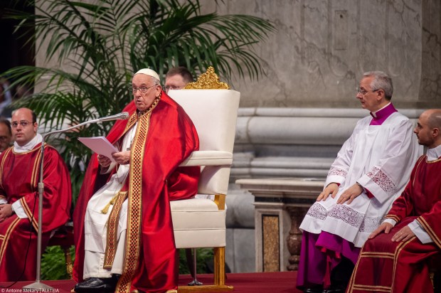 Pope Francis leads a mass for the Solemnity of Saints Peter and Paul at St Peter's basilica