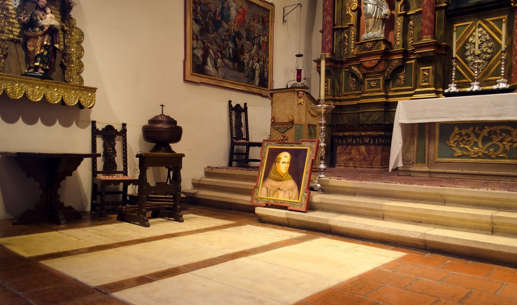 St. Junípero Serra's grave in Carmel, California