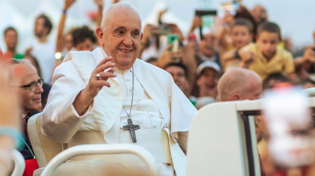 Pope Francis World Young Day vigil with young people in Tejo Park