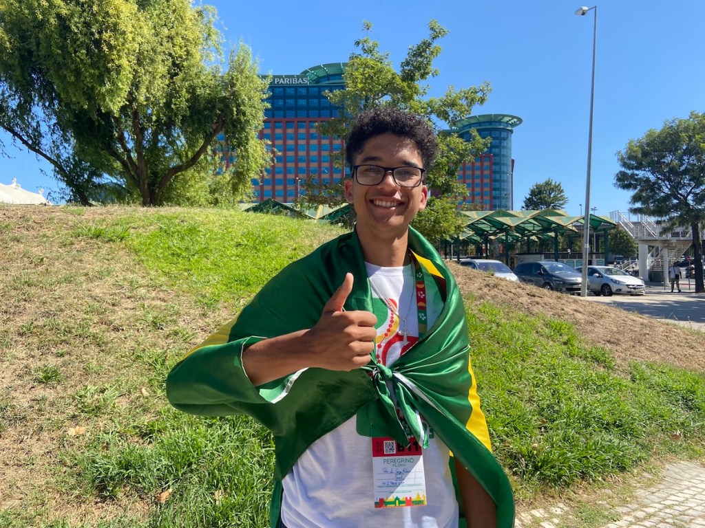 Peregrino brasileiro na JMJ de Lisboa