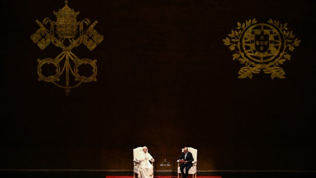 Pope-Francis-and-Portuguese-President-Marcelo-Rebelo-de-Sousa-hold-a-meeting-with-authorities