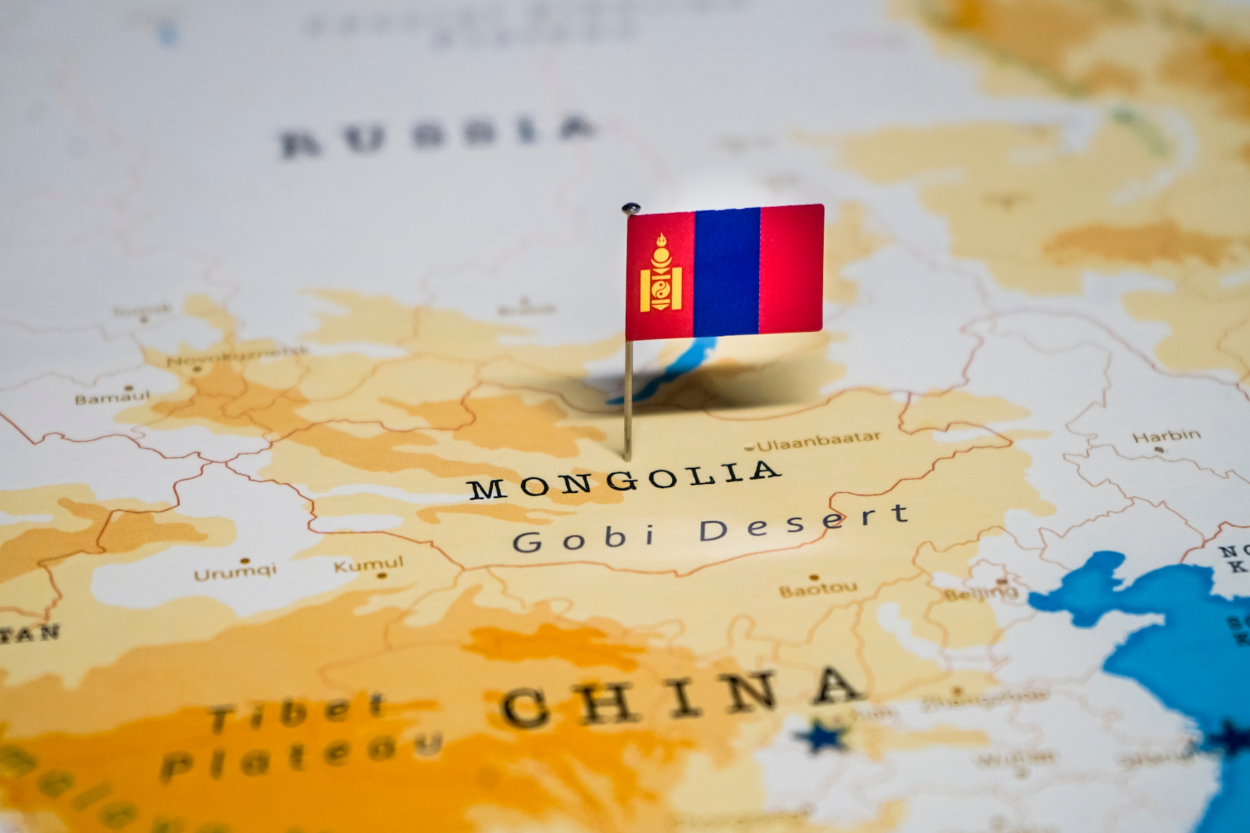 mongolia flag map
