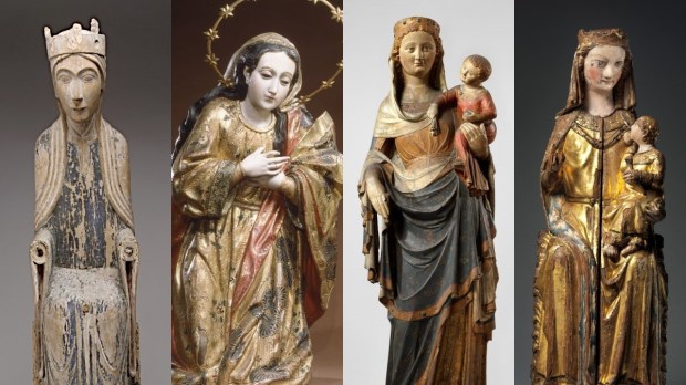 Four statues of Mary
